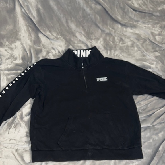 VS PINK Half zip! Somewhat Worn but still is great condition - Picture 1 of 3